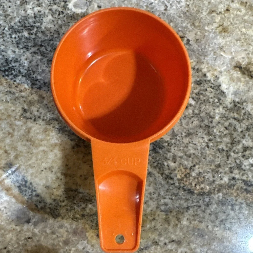 TUPPERWARE‎ Orange 3/4 Cup Measuring Cup Replacement Vintage